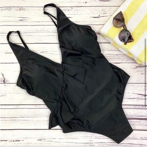 Kona Sol One-Piece Swimsuit with Ruffle Detail